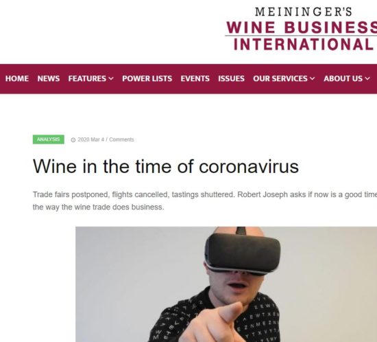 vino e coronavirus